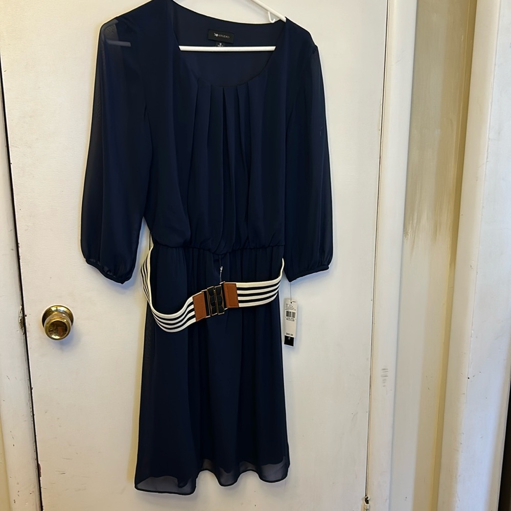 AB Studio Women’s Dress Navy Size Medium NWT